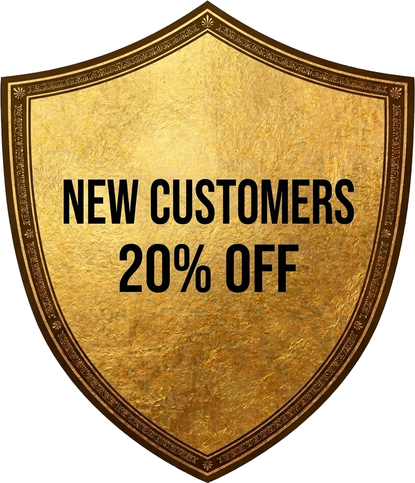 New Customers 20% Off Badge